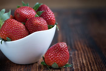 çilekler, çanak, mobilya, frisch, olgun, tatlı, sağlıklı, meyve, kırmızı, vitaminler, mineraller