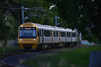 brisbane, sín, vonat, Ipswich, utazás, város, forgalom, Queensland, Ausztrália, vasút, metró