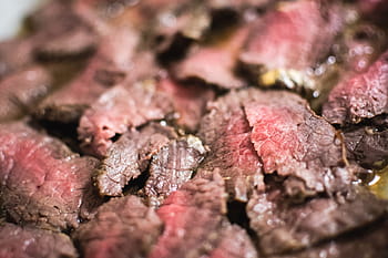 střední roastbeef, zavřít, střední, hovězí pečeně, zblízka, hovězí, maso, paleo, jídlo, detail, nikdo