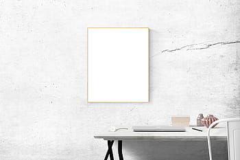 rektangulære, hvid, væg indretning, arkitektur, blank, boks, ren, computer, nutidige, tom, blomst