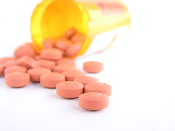rond, Orange, lot de pilules, marron, un récipient en plastique, des pilules, ordonnance, bouteille, médicament, médical, des médicaments