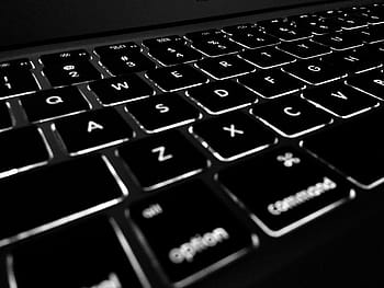 clavier d'ordinateur noir, ordinateur, afficher, électronique, illuminé, clavier, clés, portable, des lettres, La technologie, type