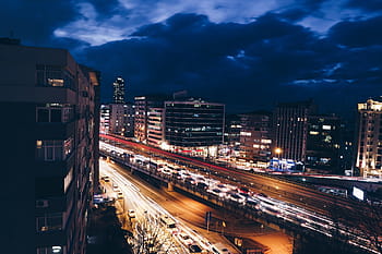 timelapse photo, vozidel, silnice, noc, dlouho, expozice, auto, přeprava, fotografování, dlouhé expozice, temný