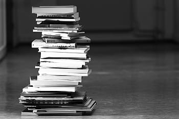 fotografie ve stupních šedi, kniha šarže, knih, čtení, literatura, znalost, zásobník, rezervovat, uvnitř, vzdělání, učení se