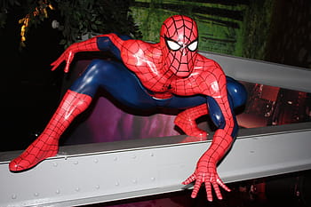 spiderman, figure, comic, comiccon, event, convention, books, folders, close up, figures, fair
