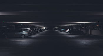 lotto di veicoli, area parcheggio, buio, terra, seminterrato, auto, veicolo, parcheggio, traffico, strada, mezzi di trasporto