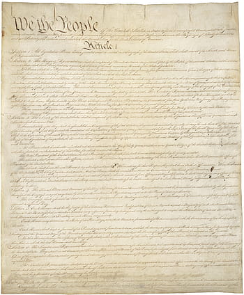 人記事1紙、 憲法、 アメリカ、 米国、 1787年9月17日、 連邦共和国、 注文、 力の分離、 方針、 契約する、 証明書