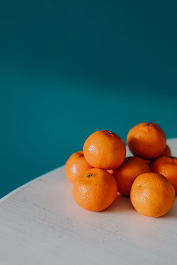 mandarina, fruta, saludable, comida, naranja, mandarinas, mesa