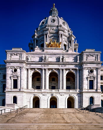 St Paul, Minnesota, Minnesota, State Capitol, st paul, minnesota, state capitol, building, architecture, government, law, steps, entrance