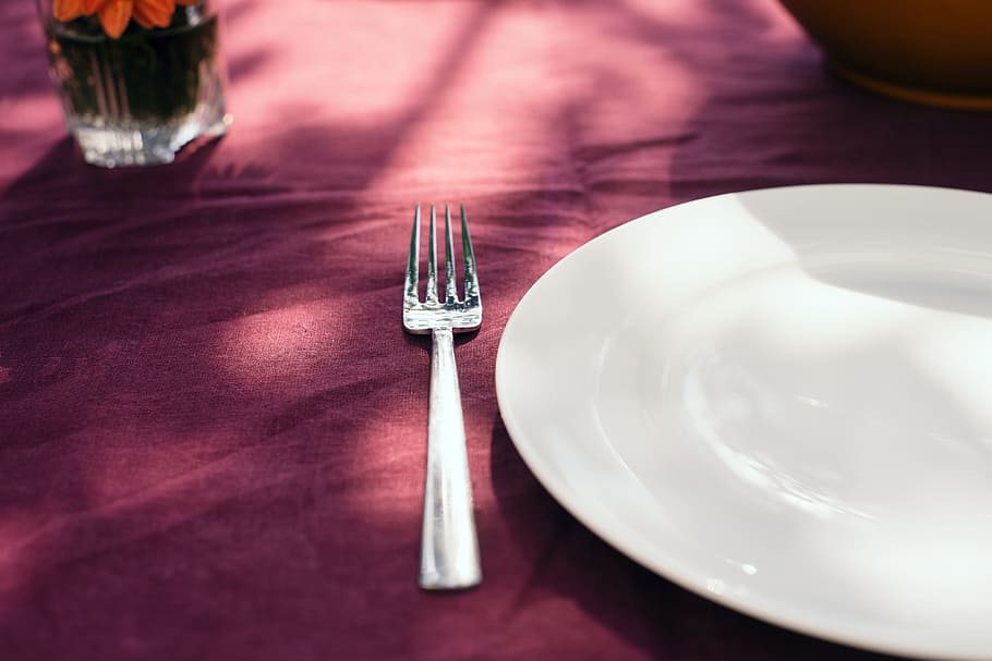 deska, stůl, Vidlička, jídlo a pití, objekty, stříbro, nádobí, stolní nůž, večeře, restaurace, nikdo