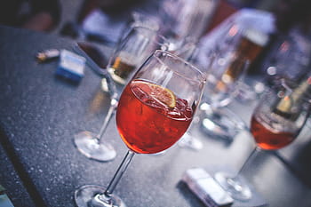 pesta malam, Malam, Pesta, Aperol Spritz, alkohol, bar, kafe, minum, anggur, gelas minum, gelas anggur