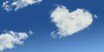 青空写真、 愛、 雲、 ロマンス、 空、 ロマンチック、 グリーティングカード、 愛情、 バレンタイン、 バレンタインデー、 母の日