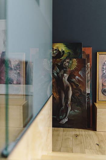 ロフトアパート、 フル、 アート、 モダン、 インテリア、 インテリアデザイン、 部屋、 ロフト、 アパート、 リビングルーム、 絵画