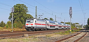 Intercity, Doppeldecker, db, Deutsche Bahn, Fernverkehr, Transit, elektrische Lokomotive, br 146-5, br146, br 146, Hauptleitung