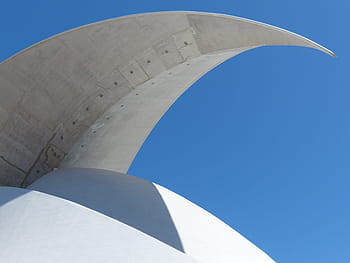 great, roof top, sickle-shaped, muschelförmig, roof, auditorio de tenerife, auditorium of tenerife, hall, auditorium, congress hall, concert hall