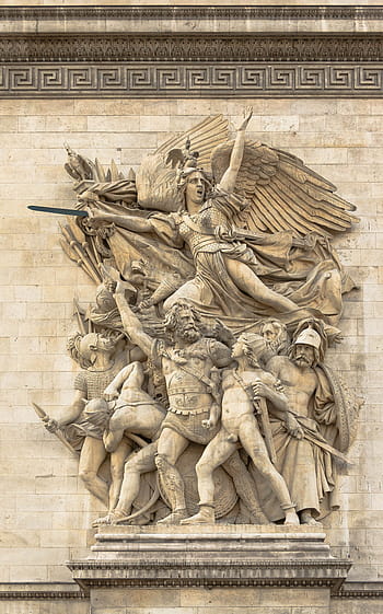 arc de triomphe, sochařství, la marseillaise, Paříž, památník, françois hrubý, odchodu dobrovolníků, étoile, struktura, symbol, kultura