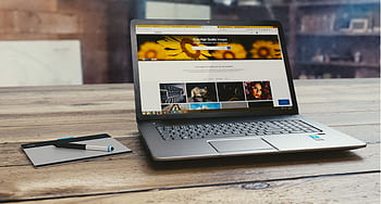 laptop, počítač, prohlížeče, výzkum, studie, podnikání, práce, lavice, dřevěný, stůl, kancelář