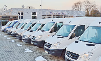 bílý, mercedes-benz, kompaktní, dodávky, prodejci automobilů, auta, auto, Prodej, přepravce, mercedes, Nový