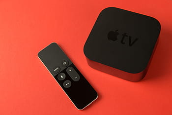 shot, 4th, generation, apple, tv, media, player, touch, remote, control, Overhead