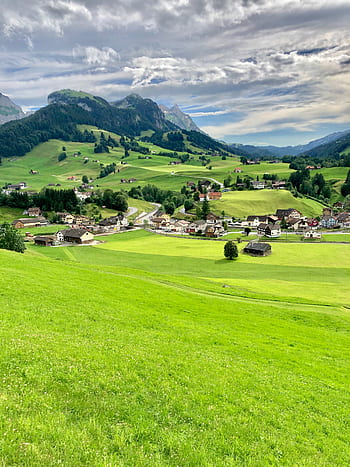 švýcarský, ranč, Příroda, Alpy