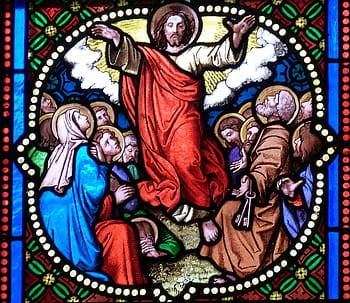 religiöser Zeltspiegel, Kirche, Fenster, Kirchenfenster, Glasmalerei, Glasfenster, Christentum, Glauben, Jesus, Christian, Christus