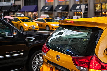 street shot, busy, traffic, manhattan, new, york city, always, taxis, dominate, road, Street