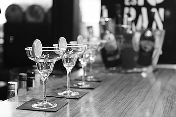 bar, cocktail, bicchiere, Limone, lime, frutta, tovagliolo, bottiglie, alcool, liquore, bartop