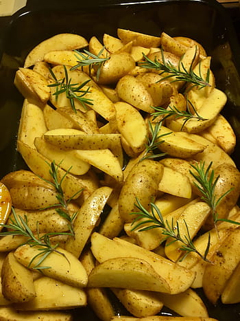 brambory, vegan, rozmarýn, Lahodné, jídlo, jíst, vegetariánský, zelenina, vitamíny, výživa, frisch