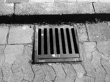 black, metal drainage, ground, Manhole Cover, Lid, Gulli, gullideckel, drain, road, metal, limit