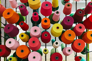 berwarna-warni, jahit benang, Besar, Kumparan, Thread, Jahit, hobi, warna, kerajinan, multi warna, merah