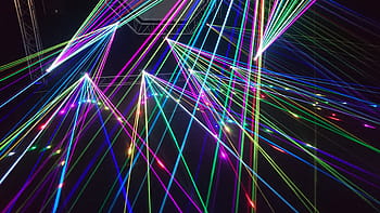 multicolored, disco light rays, black, background, lightshow, laser, music festival, laser show, music, dj, connection
