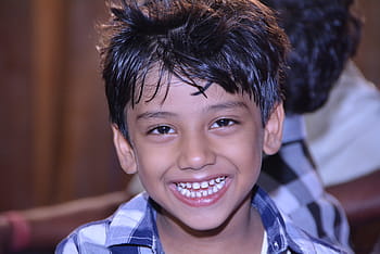 ragazzo, blu, bianca, camicia, ragazzo indiano sorridente, sorriso, sorridere, indiano, contento, bambino, persone, carina