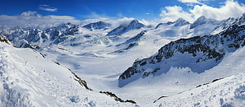 sníh hory, během dne, stubaital, ledovec stubai, ledovec, vysokohorský, sen den, zimní sporty, jízda, sport, zimní