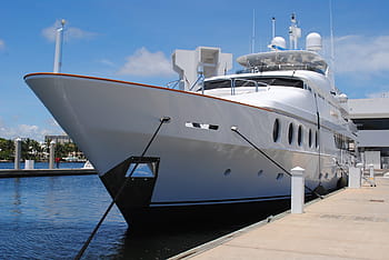 bílý, jachta, dok, exteriér jachty, superyacht, mega jachta, super jachta, charterová jachta, pevnost lauderdale, bahia mar, cestovat