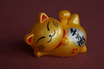 lucky cat, lucky charm, japanese, manekineko, spiritual, asia, cat, figure, maneki neko, waving cat, wave
