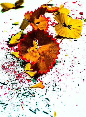 assorted-color pencil scraps, pencil sharpener, pencil, shavings, sharpen, sharpener, school, education, crayon, sharpening, paper