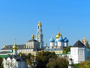 сергиев посад, лавров, храм, църква, християнска църква, православие, тринити-sergius lavra, Русия, архитектура, религия, катедрала