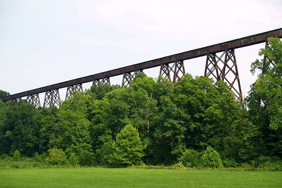 viadukt, železnice, podstavec, přeprava, cestovat, architektura, krajina, struktura, kolejnice, Příroda, mezník