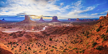 hnědý, písek, zataženo, nebe, během dne, monument valley, utah, krajina, poušť, Příroda, arizona