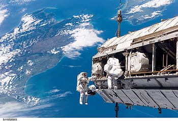 宇宙飛行士、 宇宙、 地球、 宇宙遊泳、 スペースシャトル、 ツール、 スーツ、 パック、 テザー、 フローティング、 仕事