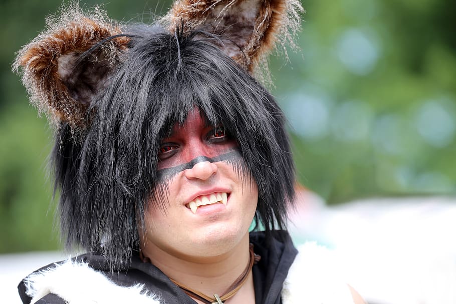 cosplay, vlk, vlčí muž, vlkodlak, cosplayer, kostým, panel, netvor, stvoření, mytický, mystický