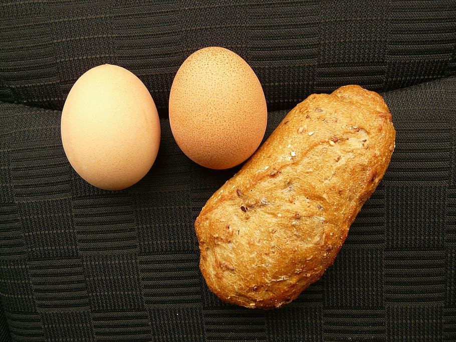 vespers, breakfast, egg, bread, roll, arouse, eat, food, freshness, organic, brown