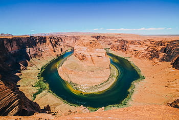 horseshoe bend, arizona, bird, s, eye, view, grand, canyon, arizona, body, water, horseshoe