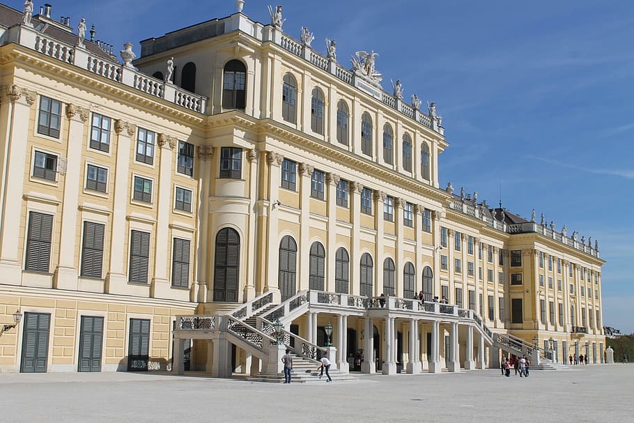 Rakousko, Vídeň, park, architektura, zámecký park, palác schönbrunn, palác, monarchie, historicky