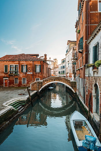 alb, barcă, mare, canal venice italia, grand canal venice, Veneția, Italia, canal, Italia, arhitectură, Europa, casă