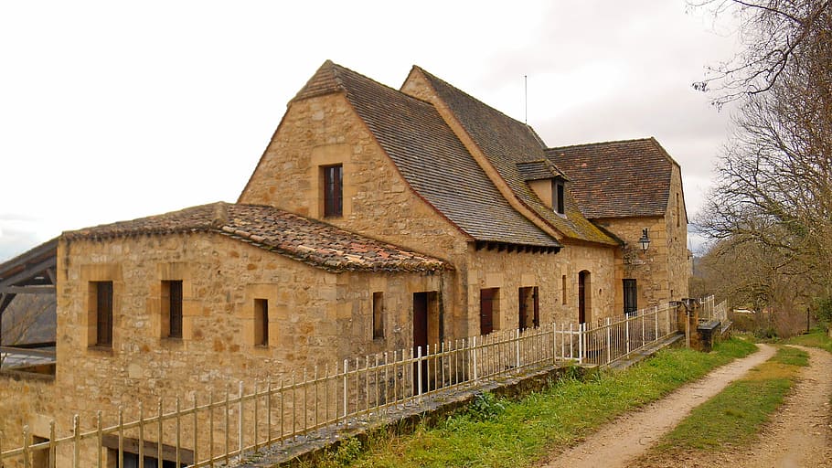 Bastide, Domme, France, bastide of domme, the dordogne valley, house, building exterior, architecture, home ownership, built structure, abandoned
