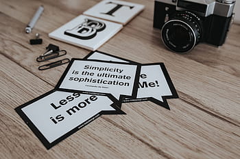 tarjetas, inspiradoras, citas, negro, cámara, Poco, fotografía, papel, lema, madera - Material, cámara - Equipo fotográfico