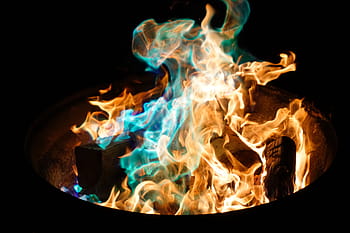 fire photography, fire, flame, charcoal, ash, smoke, heat, bonfire, campfire, camping, night