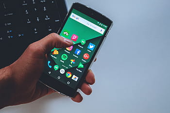 social, media app icons, mobile, smartphone, Social Media, app, icons, technology, business, hand, hands