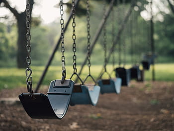seçici, odak fotoğrafçılık, salıncak, oyun alanı, salıncaklar, fotoğrafçılık, park, eğlence, doğa, insansız, gün